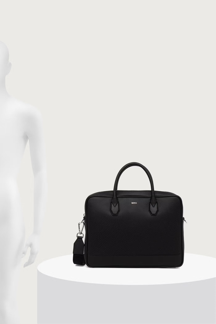 BOSS Taška na notebook pánska kožená Northon_M_Doc. Case 50573486