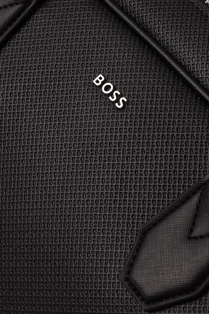 Taška na notebook pánska kožená Northon_M_Doc. Case BOSS čierna 50573486