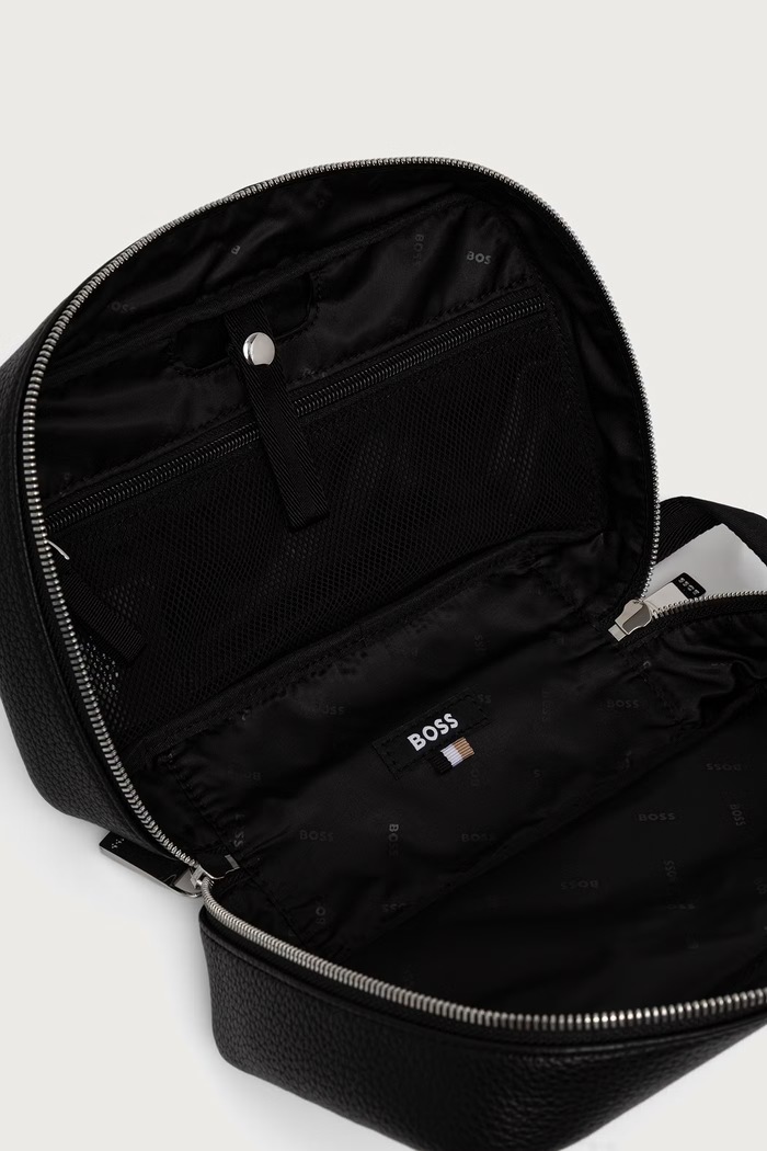 BOSS козметична чанта мъжка от имитация на кожа Ray EVO_Washbag черен 50572883