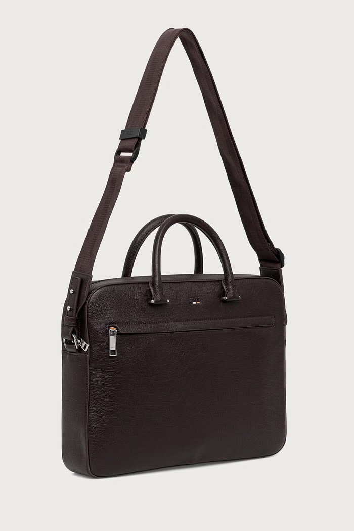 BOSS Torba za muškarce od imitacije kože Ray_RP_S doc case 50572833 smeđa AW26