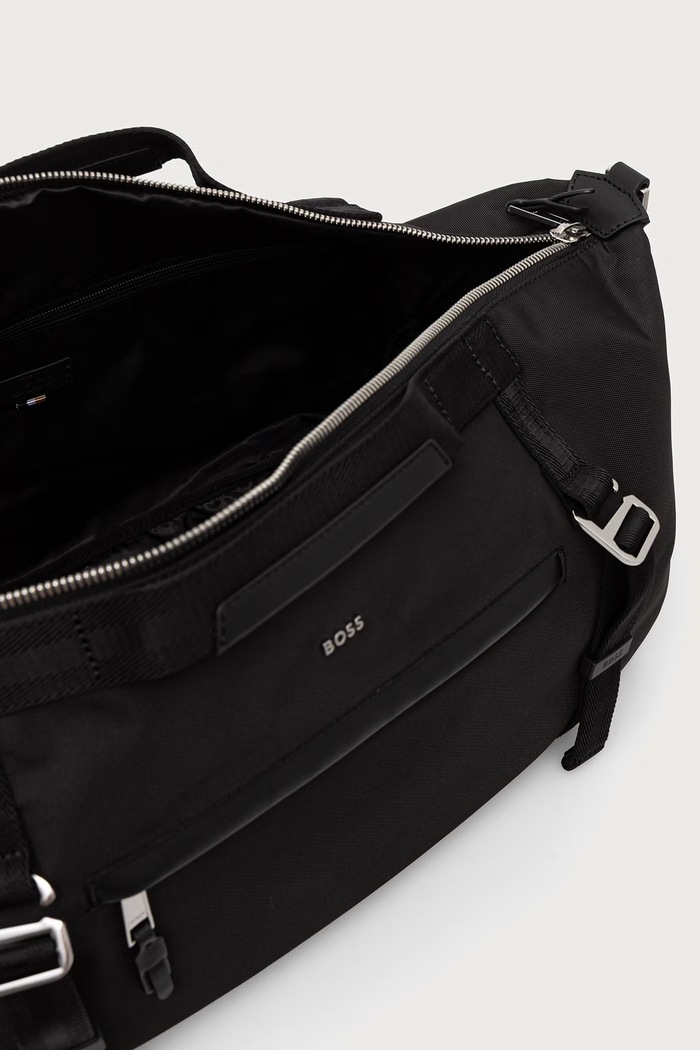 Cestovní taška pánská Highway_N_Mn Holdall BOSS 50572806 černá