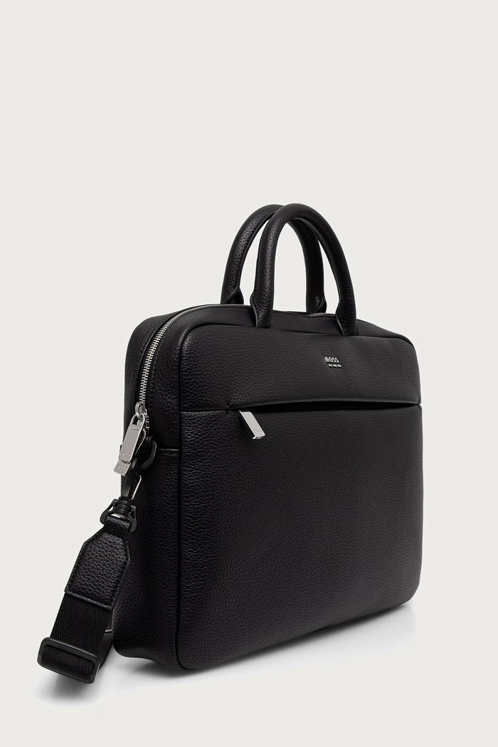 BOSS сумка для ноутбука мужская из искусственной кожи Ray EVO_Doc Case 50572798 чёрный AW26