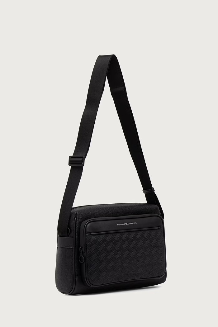 Tommy Hilfiger Torba za muškarce od imitacije kože AM0AM14759 crna AW26
