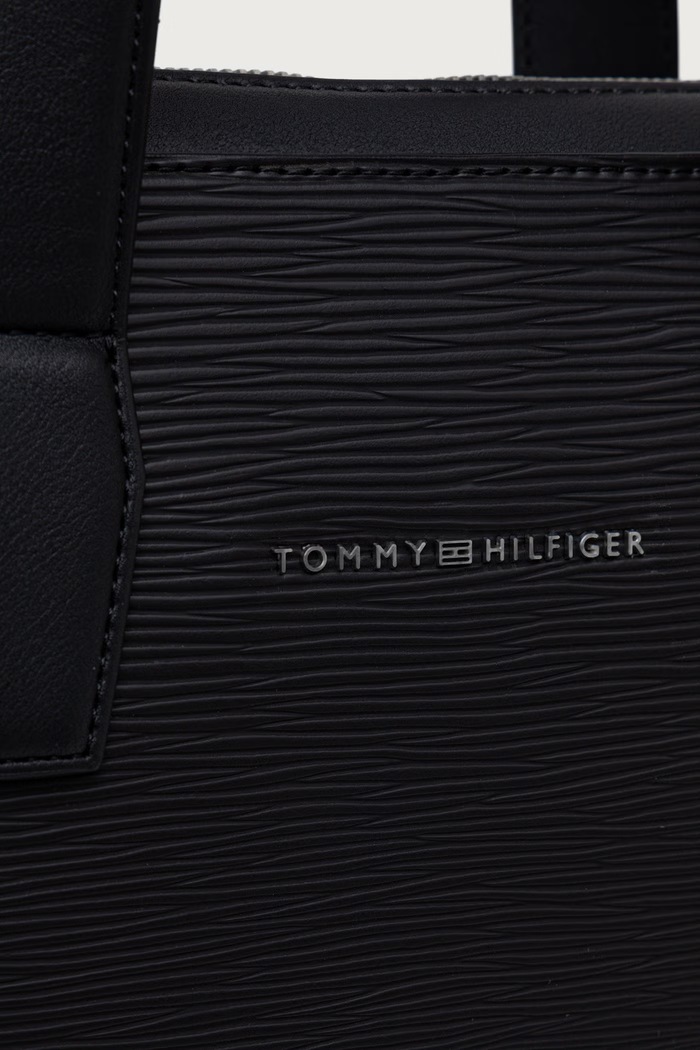 Torba za laptop za muškarce Tommy Hilfiger AM0AM14733 crna