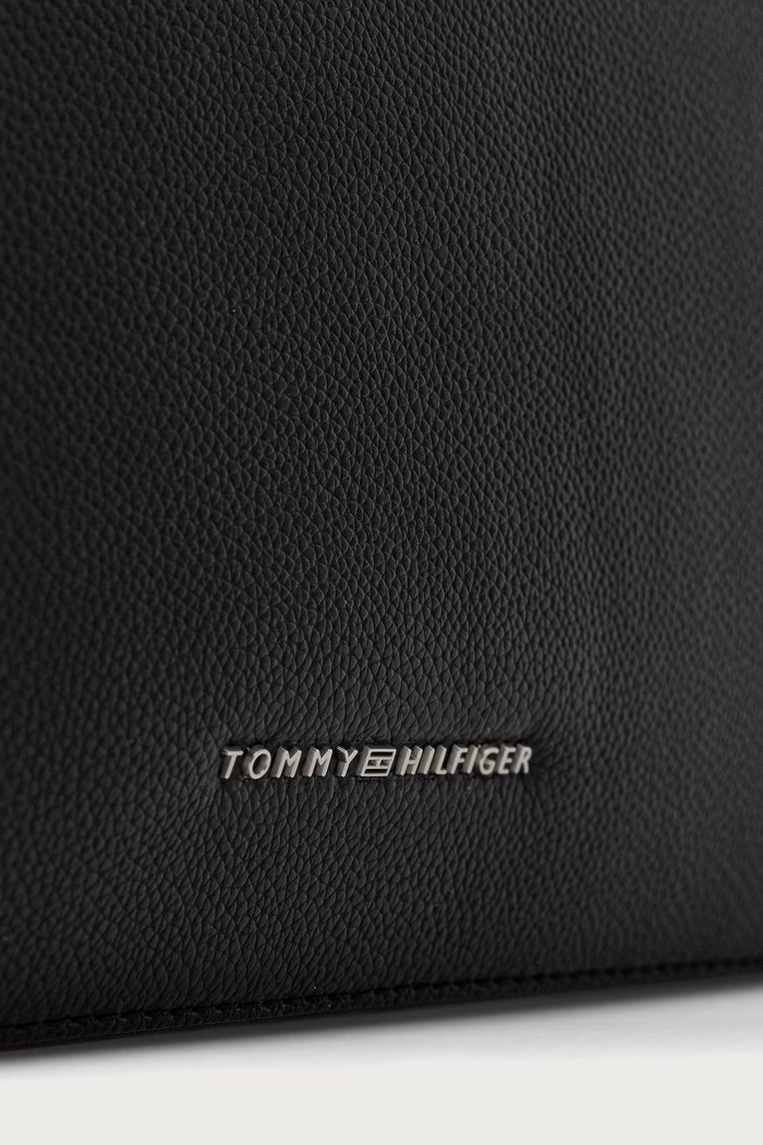 Taška pánska kožená Tommy Hilfiger AM0AM14731 čierna