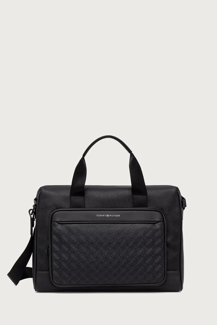 Tommy Hilfiger Taška pánska z imitácie kože čierna AM0AM14729