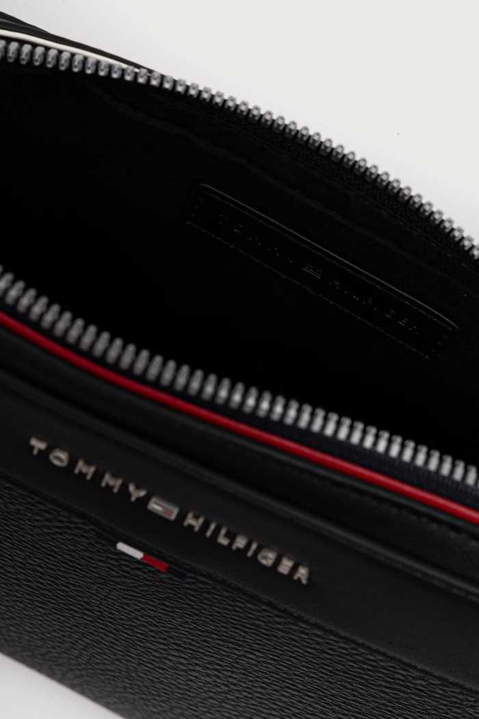 Mala torba za muškarce od imitacije kože Tommy Hilfiger crna AM0AM14822