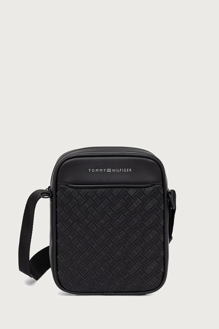 Tommy Hilfiger Φάκελος ανδρικός από απομίμηση δέρματος μαύρο AM0AM14844