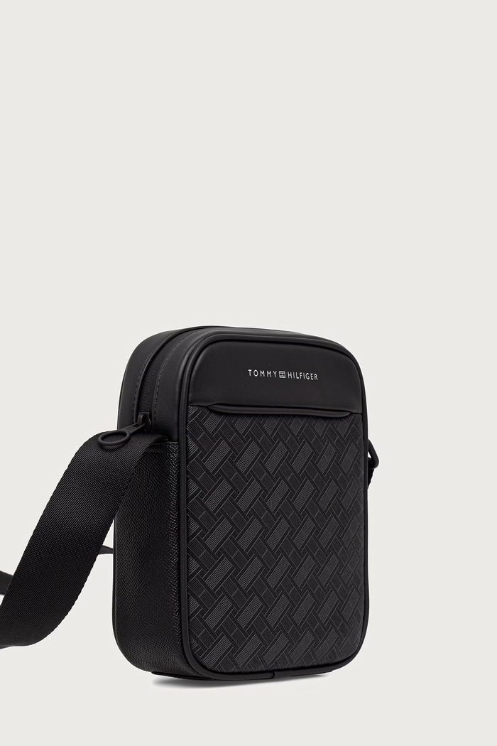 Tommy Hilfiger Φάκελος ανδρικός από απομίμηση δέρματος AM0AM14844 μαύρο AW26