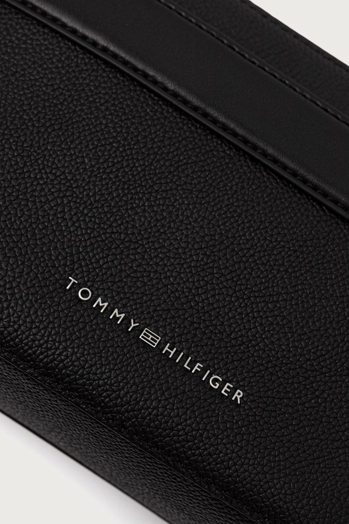 Mala torba za muškarce od kože Tommy Hilfiger AM0AM14694 crna