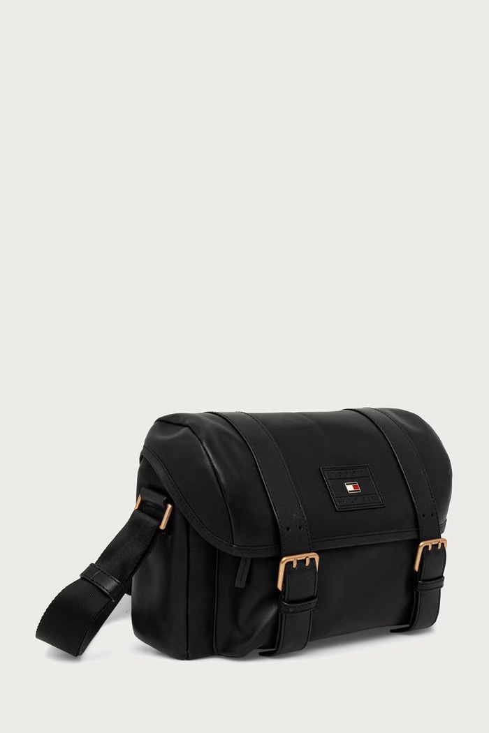 Tommy Hilfiger Listonoszka męska skórzana AM0AM14693 czarny AW26