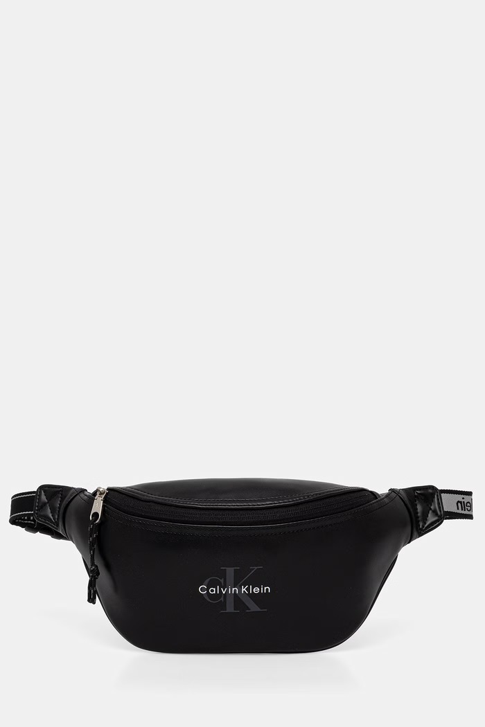 Calvin Klein nerka męska z imitacji skóry czarny LV04D3630G