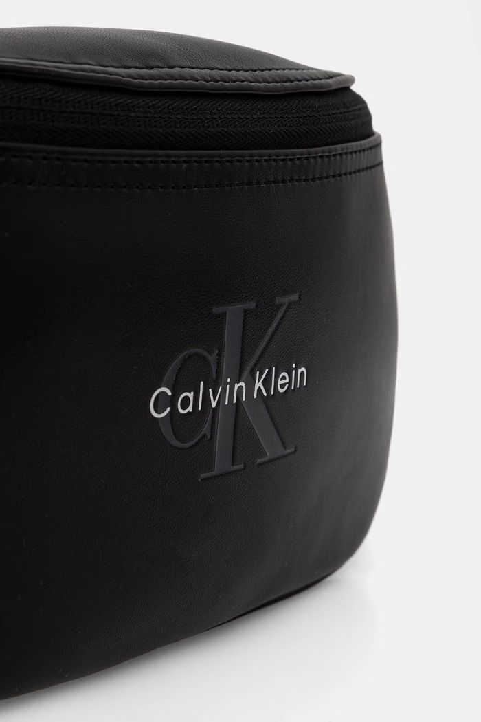 Calvin Klein nerka męska z imitacji skóry czarny LV04D3630G