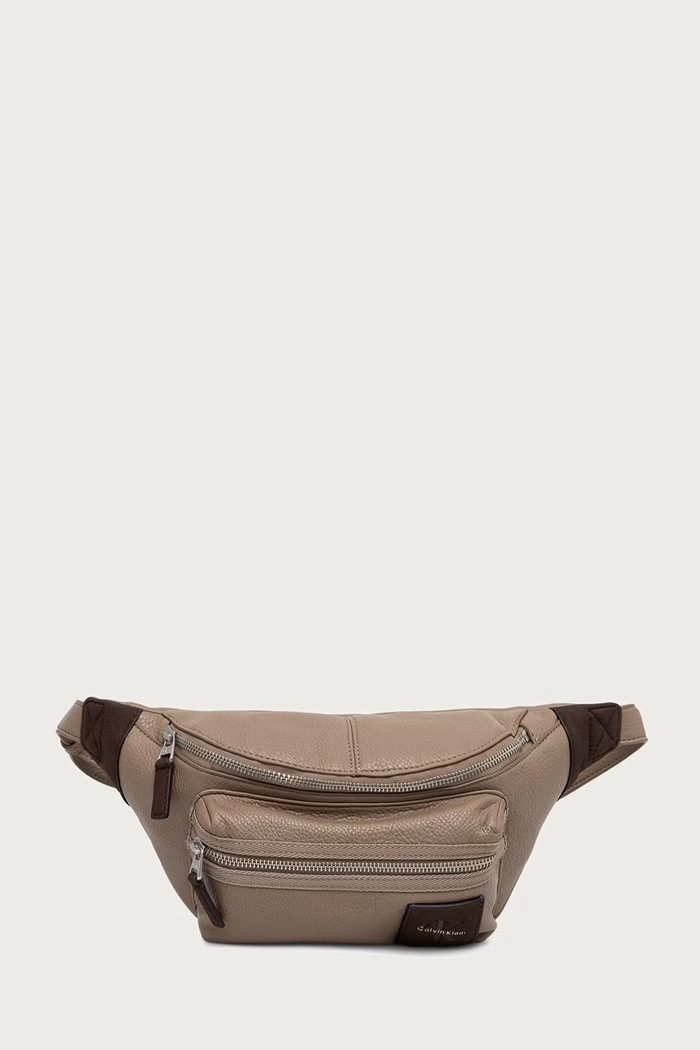 Calvin Klein nerka męska z imitacji skóry beżowy LV04D3513G