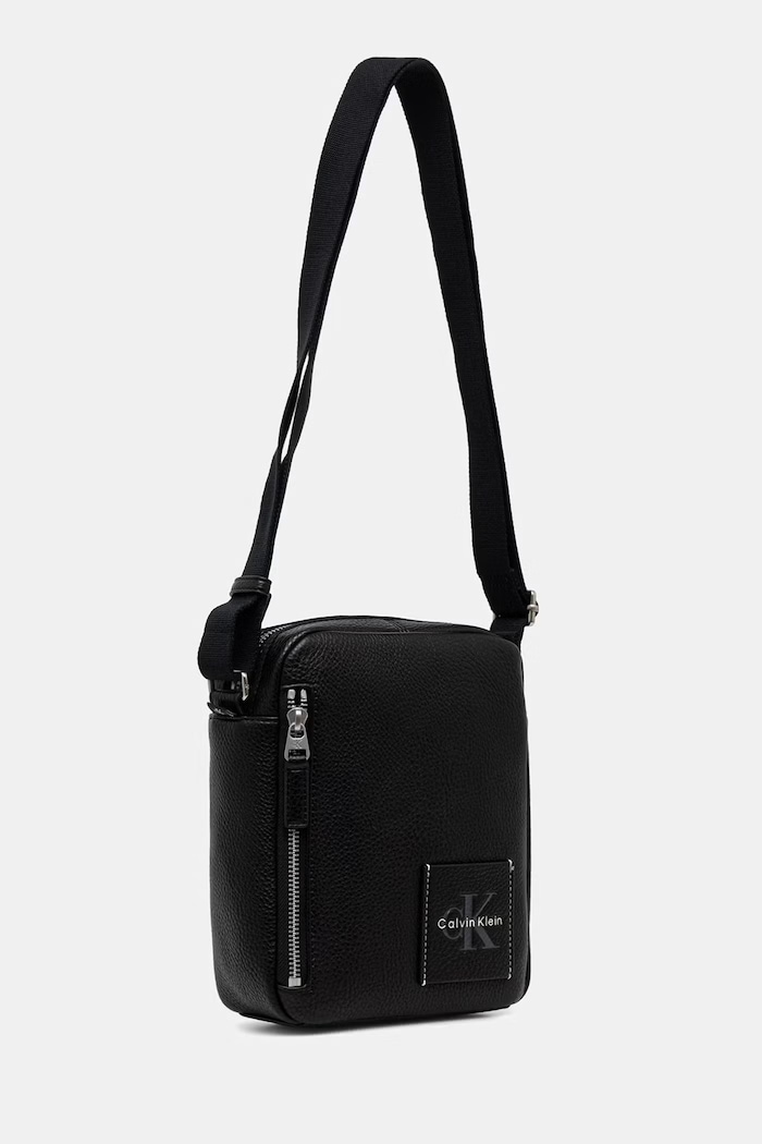 Calvin Klein torbica moška iz umetnega usnja LV04D3623G črna AW26