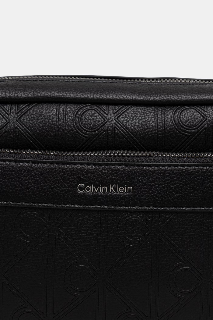 Calvin Klein saszetka męska z imitacji skóry czarny LV04D3563G