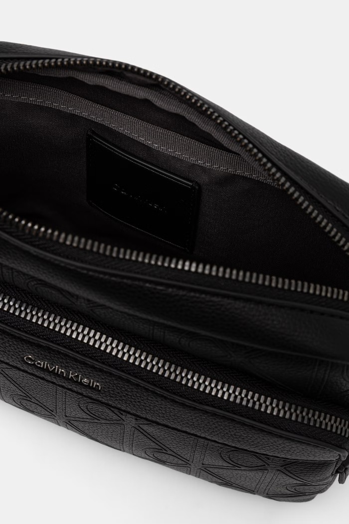 Calvin Klein saszetka męska z imitacji skóry LV04D3563G czarny