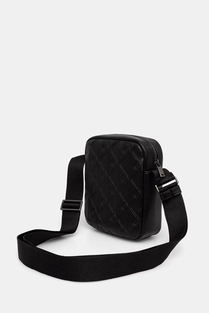 Akcesoria Calvin Klein saszetka męska z imitacji skóry LV04D3562G czarny