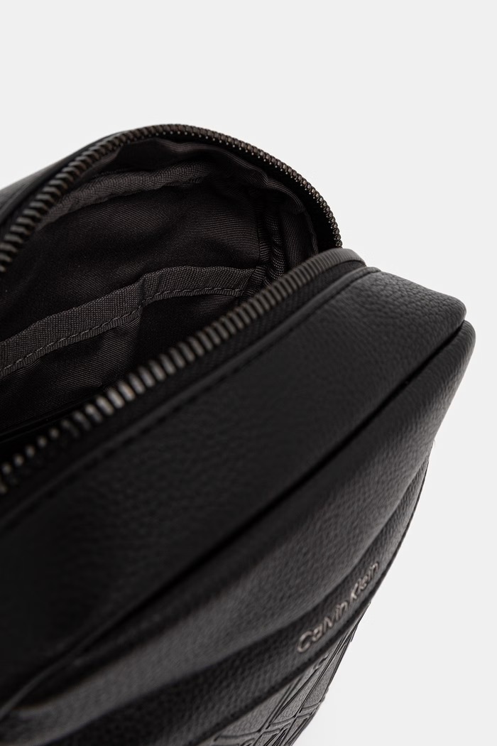Calvin Klein saszetka męska z imitacji skóry LV04D3562G czarny
