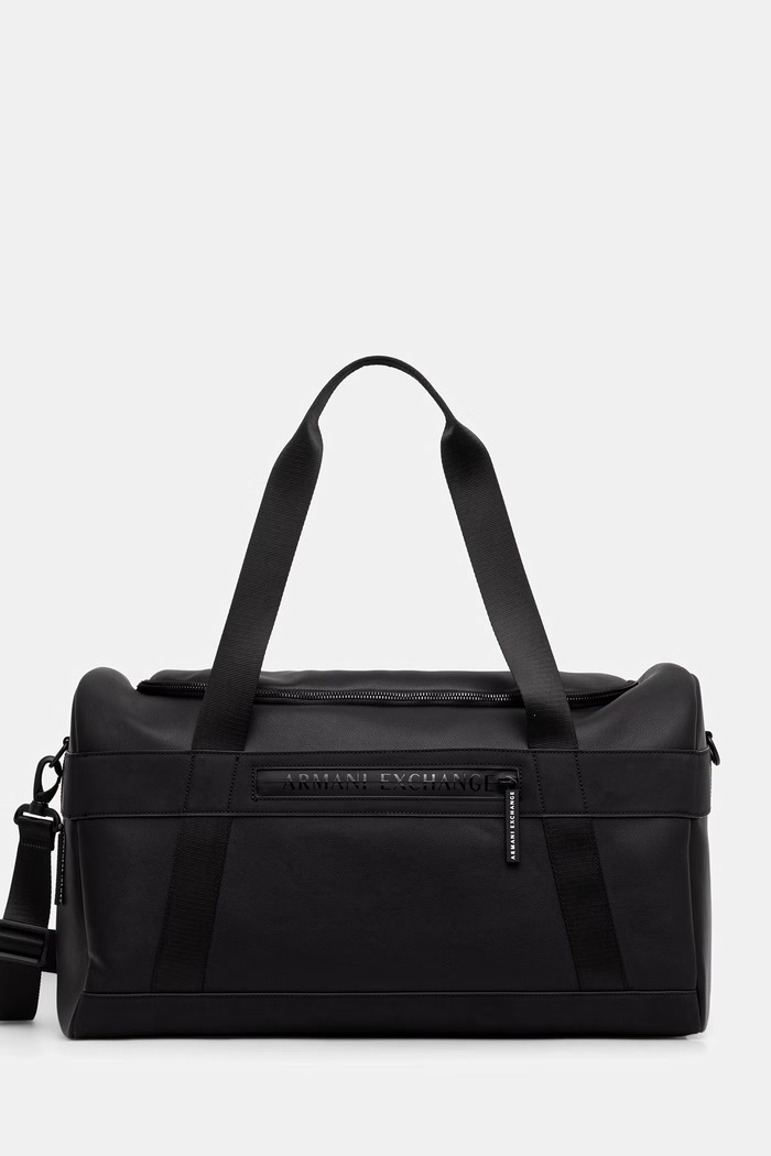Armani Exchange putna torba za muškarce od imitacije kože crna XM003365.AF26679