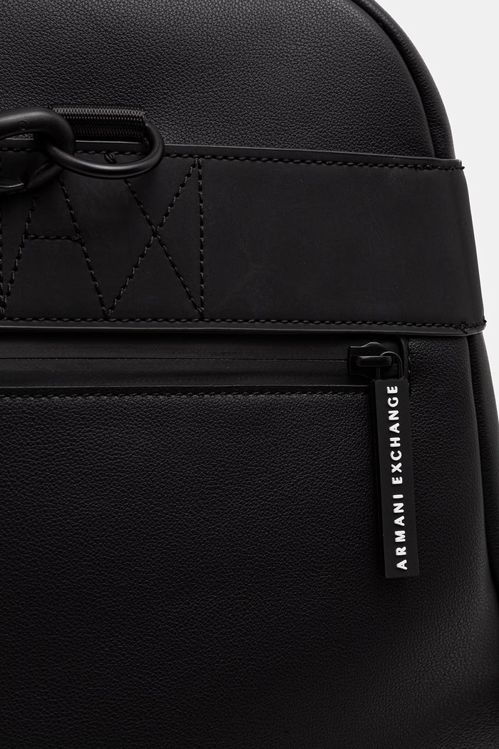 Armani Exchange putna torba za muškarce od imitacije kože XM003365.AF26679 crna