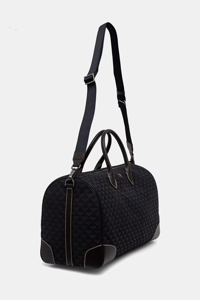 Emporio Armani torba podróżna męska skórzana EM002131.AF29023 granatowy AW26