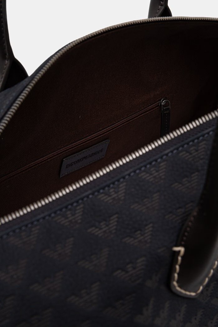 Emporio Armani torba podróżna męska skórzana EM002131.AF29023 granatowy