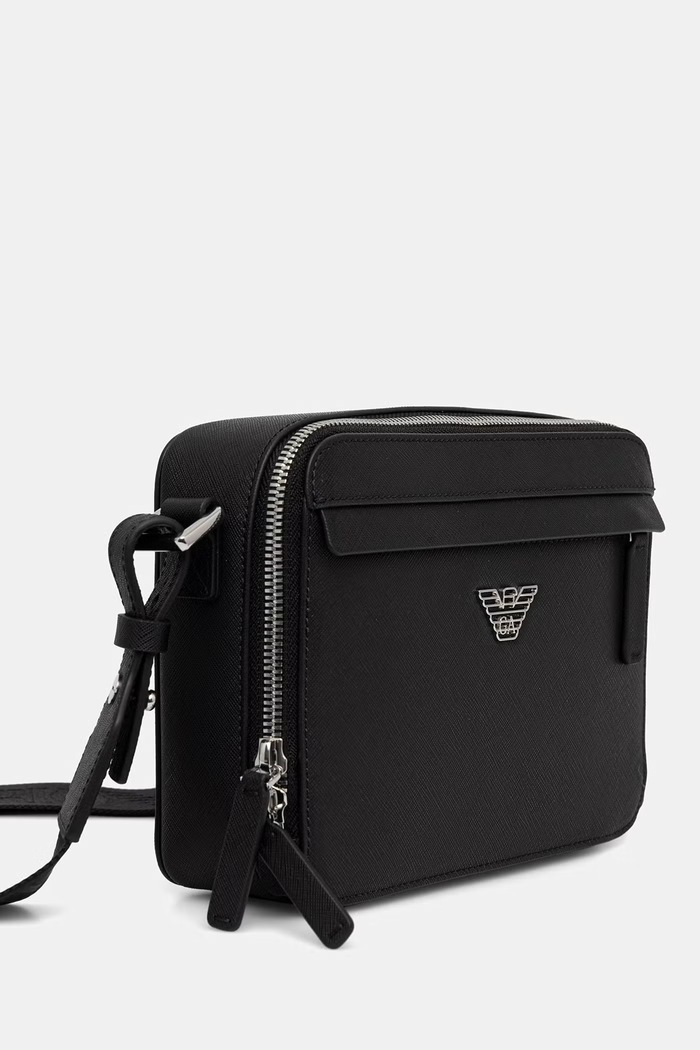 Emporio Armani taštička pánská z imitace kůže EM001186.AF13805 černá AW26