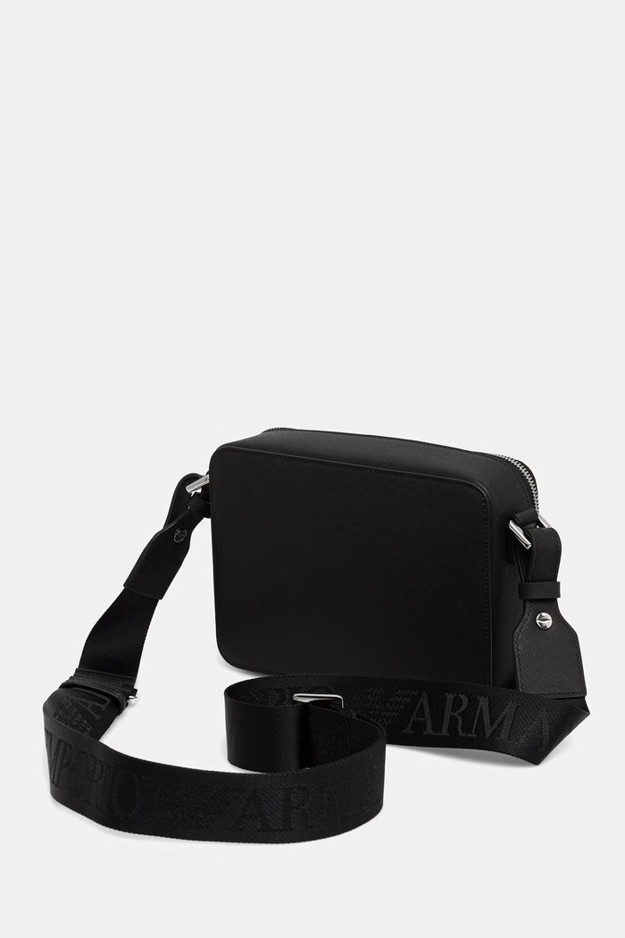 Doplňky Emporio Armani taštička pánská z imitace kůže EM001186.AF13805 černá