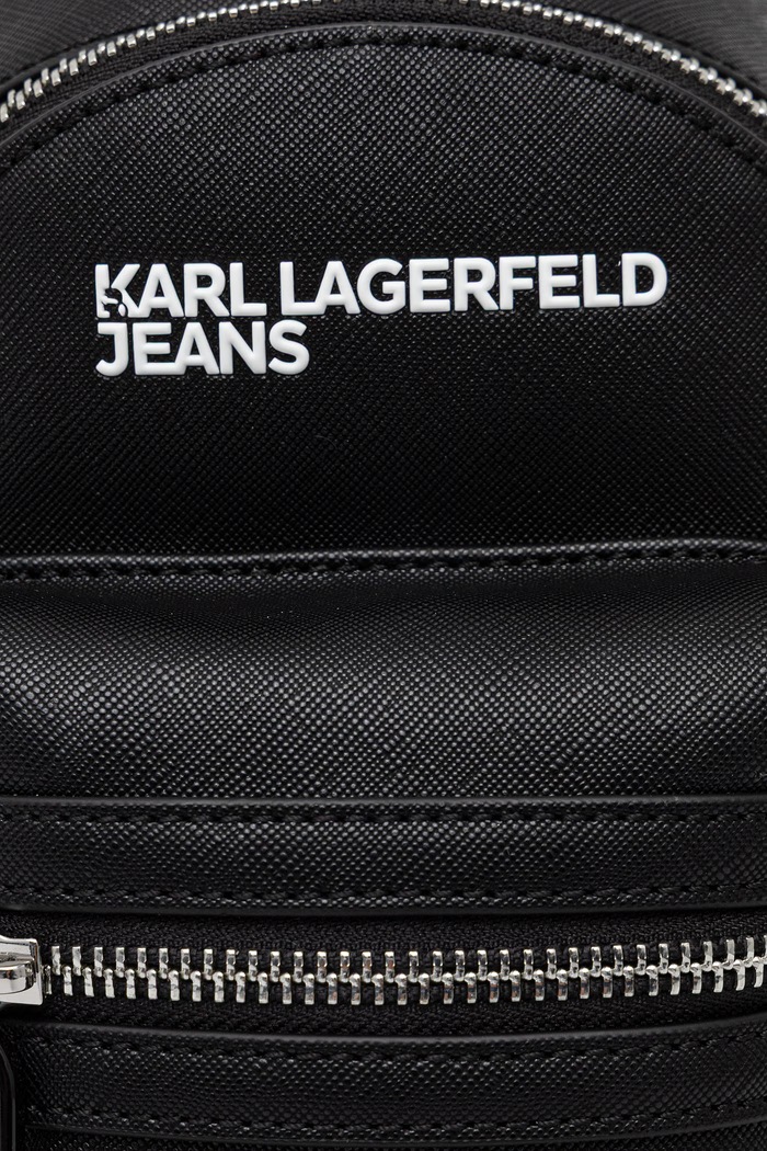 Karl Lagerfeld Jeans saszetka męska z imitacji skóry czarny B3M30219