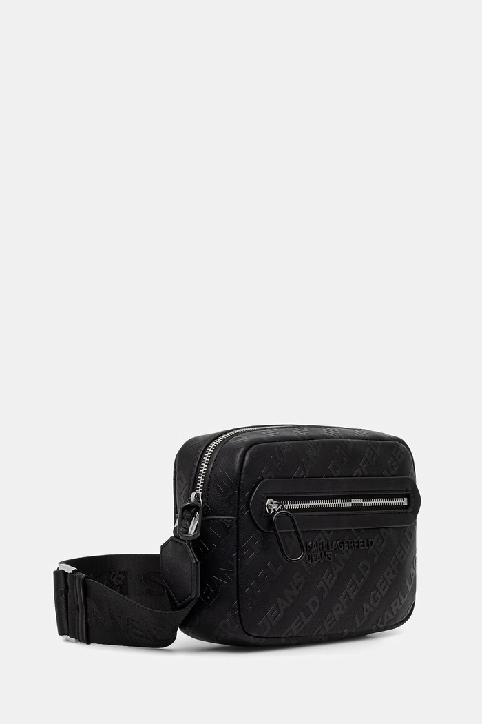 Karl Lagerfeld Jeans saszetka męska z imitacji skóry B3M30223 czarny AW26