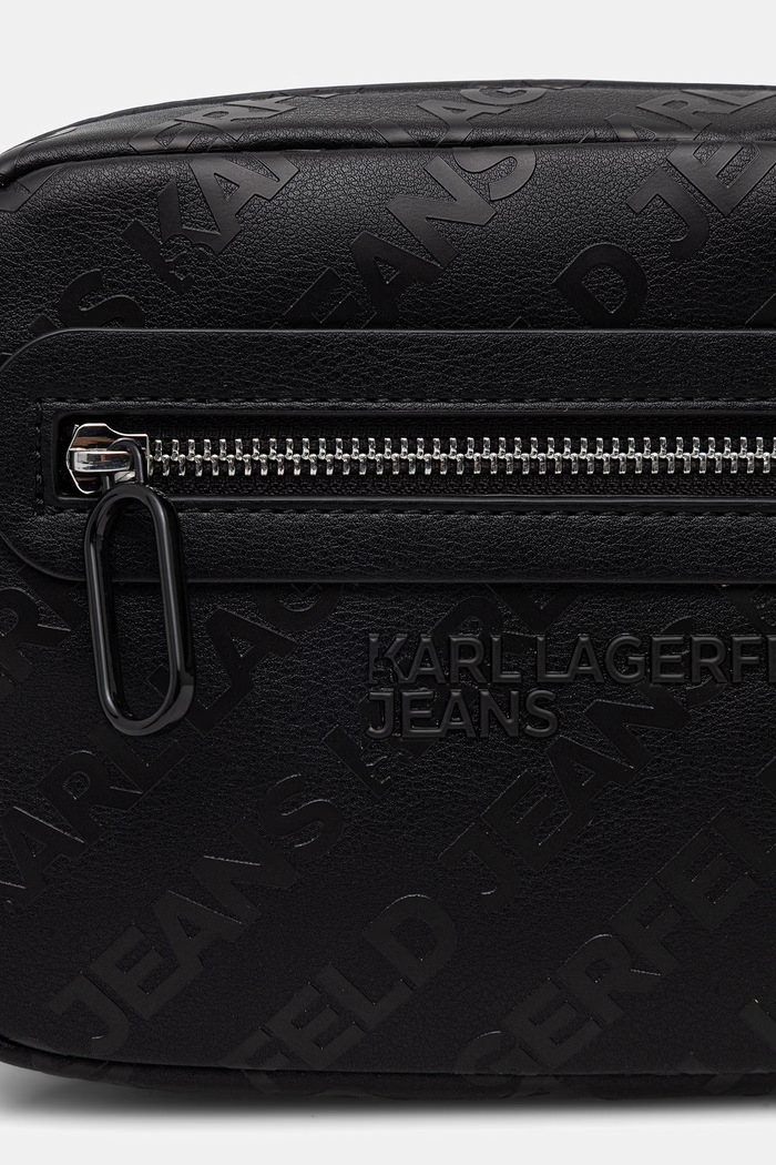 Karl Lagerfeld Jeans saszetka męska z imitacji skóry czarny B3M30223