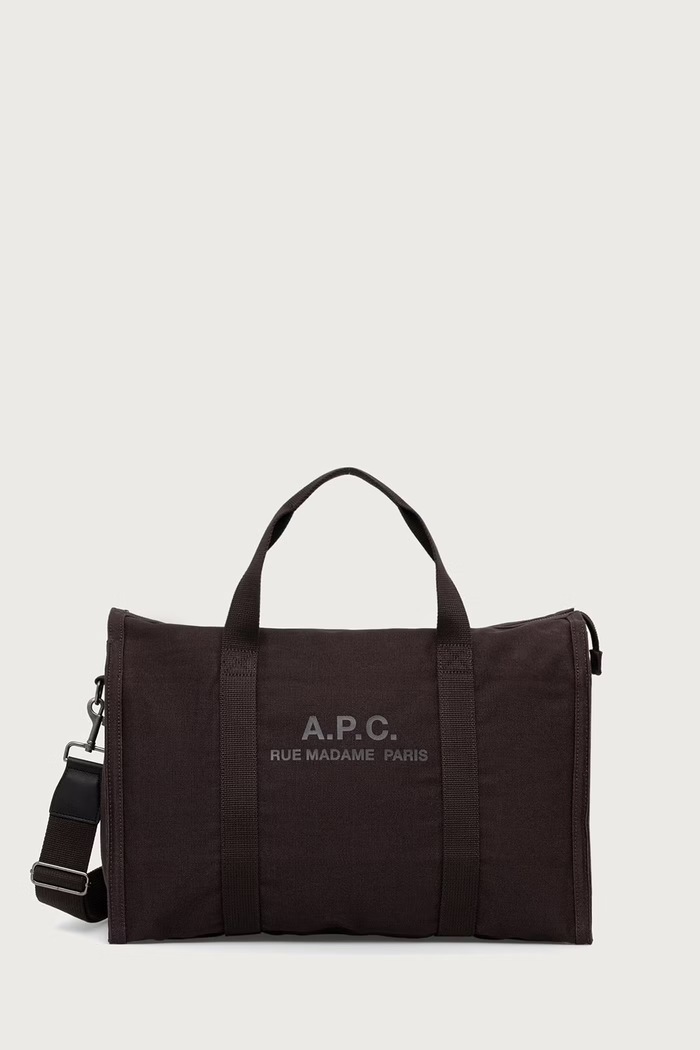 A.P.C. Torba bawełniana gym bag recuperation brązowy COHTN.H62230