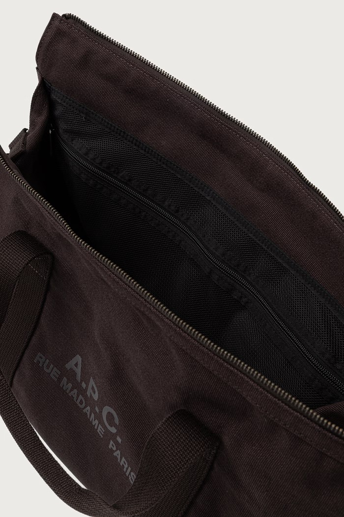 Torba bawełniana gym bag recuperation A.P.C. brązowy COHTN.H62230