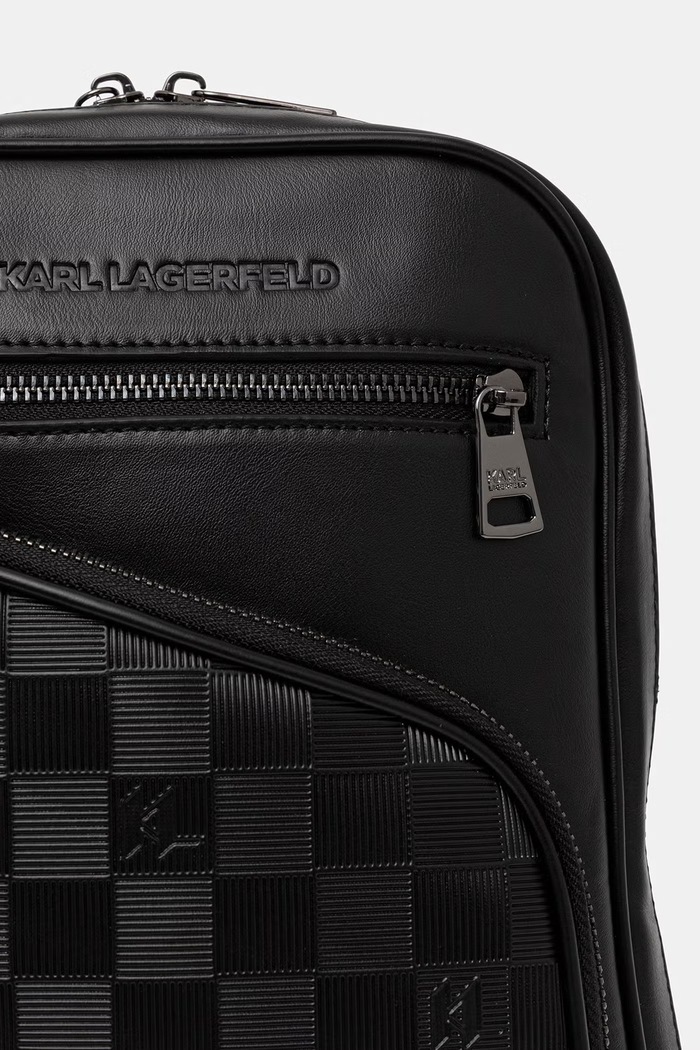 Karl Lagerfeld mala torba za muškarce od imitacije kože 563112.805921 crna