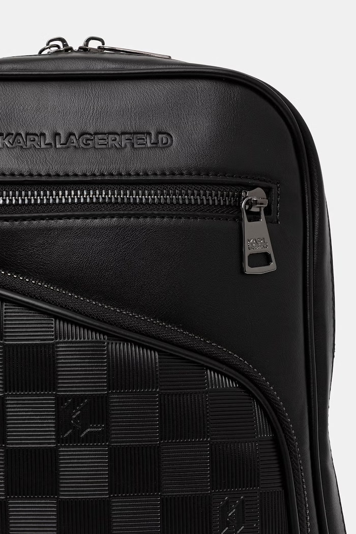 Karl Lagerfeld mala torba za muškarce od imitacije kože 563112.805921 crna