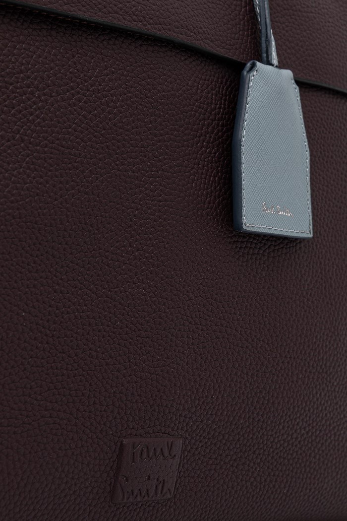 Torba na laptopa męska skórzana Paul Smith M1A.8337.WCLEAN bordowy