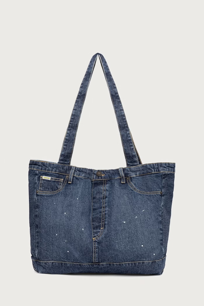 Guess Jeans torba materiałowa męska jeansowa granatowy M6YZ42.D2278