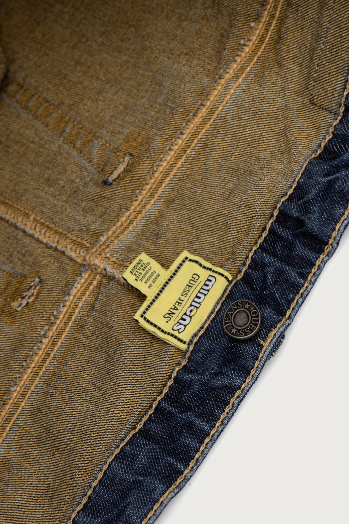 Guess Jeans torba materiałowa męska jeansowa M6YZ42.D2278 granatowy