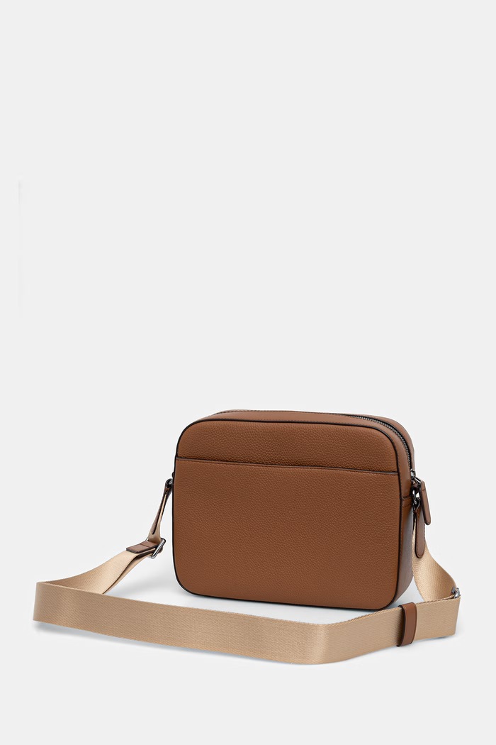 Akcesoria Michael Kors saszetka męska z imitacji skóry 33T6LJSM1X brązowy