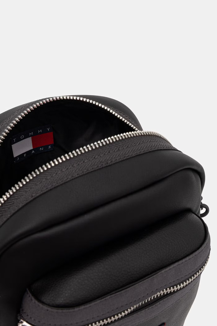 Tommy Jeans saszetka męska z imitacji skóry AM0AM14334 czarny