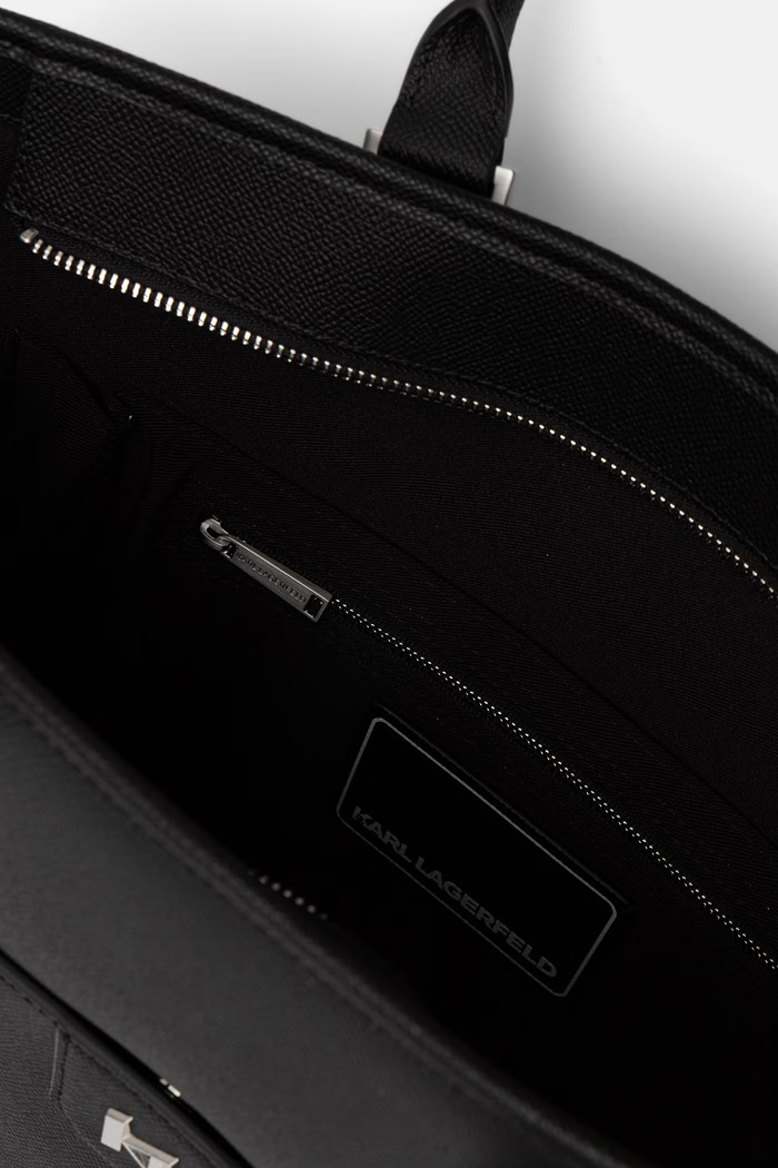 Karl Lagerfeld taška pánska kožená K/MONOGRAM B1M30208 čierna