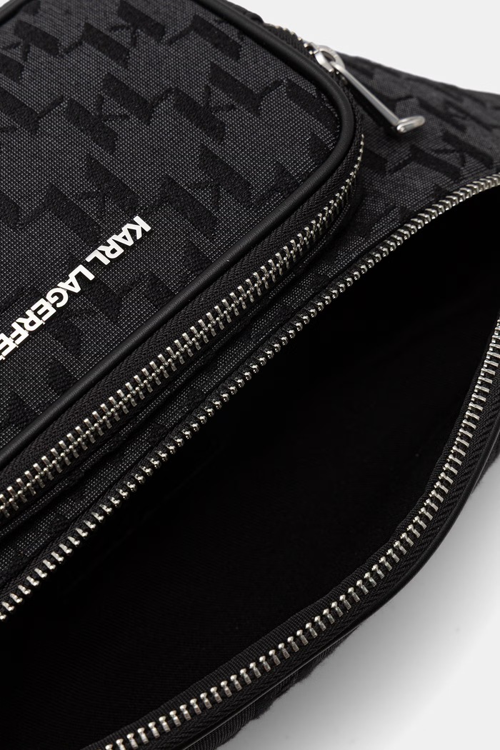 Karl Lagerfeld ľadvinka pánska K/MONOGRAM B3M30250 čierna