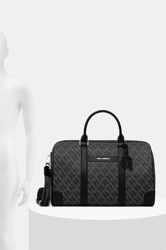 Karl Lagerfeld cestovná taška pánska z imitácie kože K/IKON B3M30255