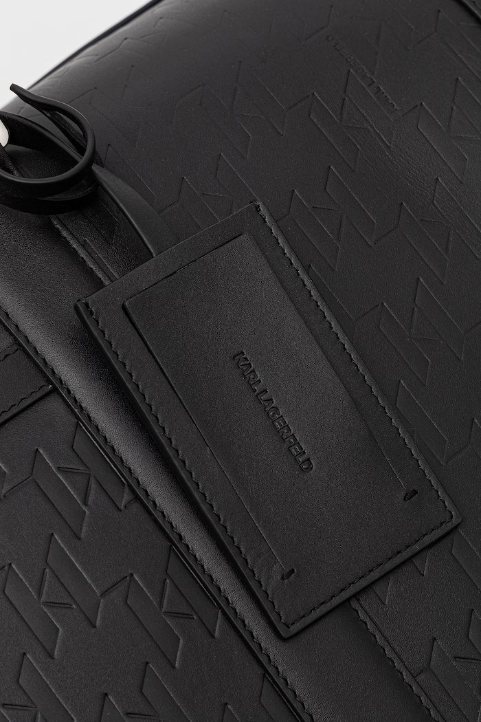 Karl Lagerfeld taška pánská kožená K/LOOM černá B3M30295