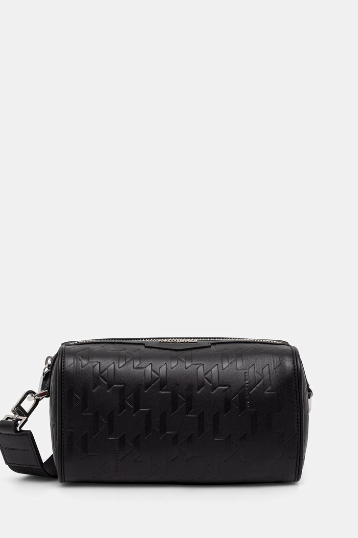 Karl Lagerfeld mala torba za muškarce kožna K/LOOM crna B3M30251
