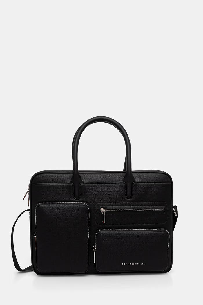 Tommy Hilfiger taška na notebook pánská černá AM0AM14406