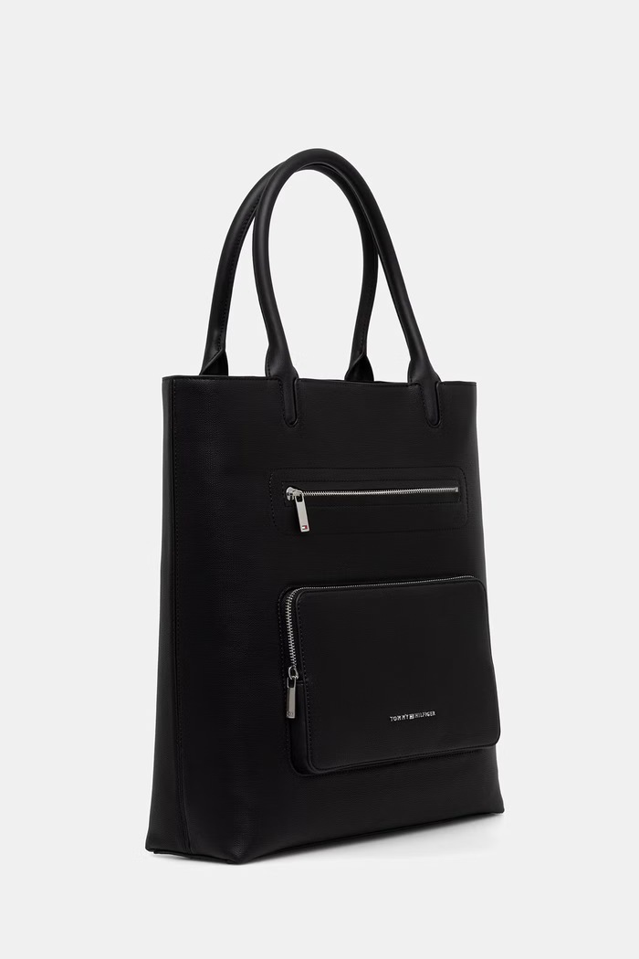 Tommy Hilfiger taška pánská z imitace kůže AM0AM14408 černá AW26