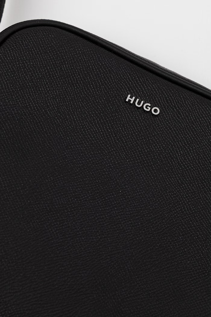 HUGO férfi bőr tasak GO-BAG NS fekete 50568270