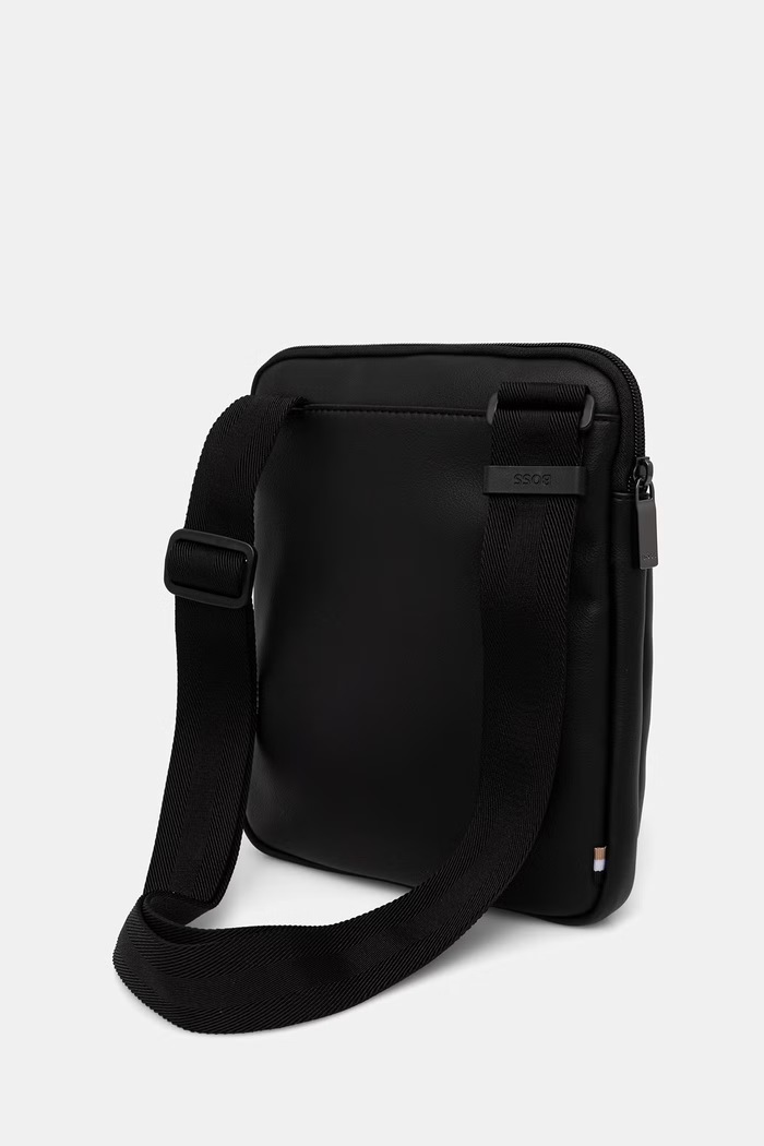 BOSS geantă mică pentru bărbați, cu imitație de piele Jace_Envelope 50567866 negru AW26